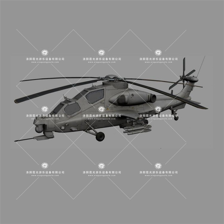 崇义武装直升机3D模型